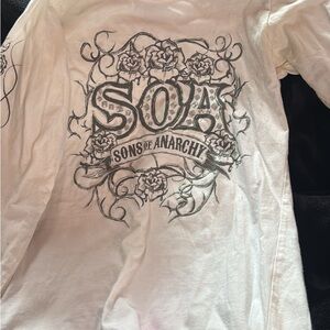 Sons of Anarchy White Long Sleeve Tee
